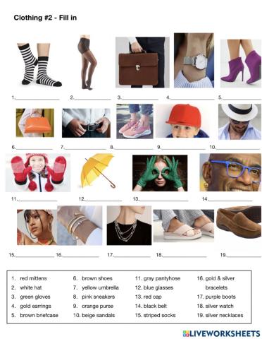 Clothes-2  fill in