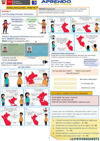 Let’s Exchange Personal Information