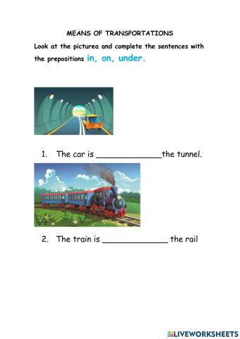 Means of tranportation