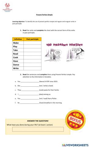 Present Perfect Simple