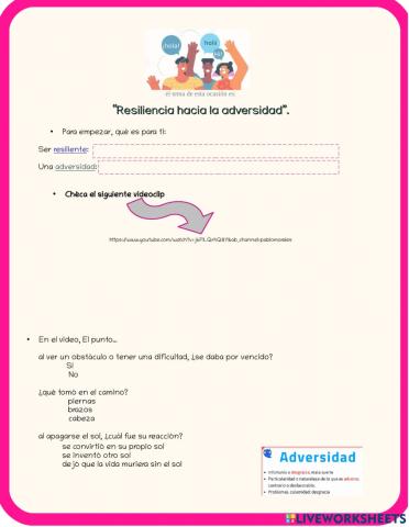 Resiliencia ante la adversidad