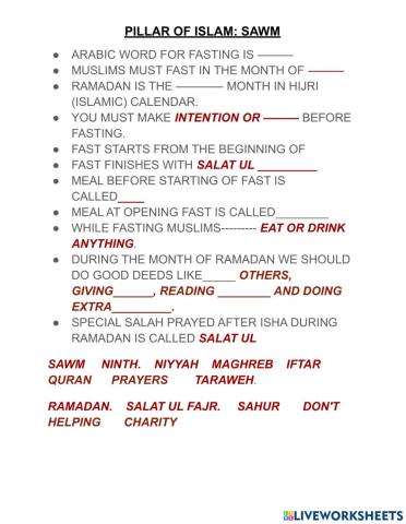 Pillar of islam