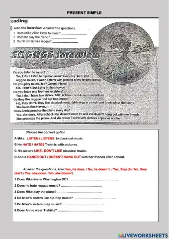 Present simple auxiliaries