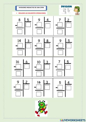 Divisiones inexactas