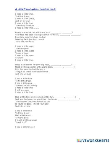 Song to practice tag questions