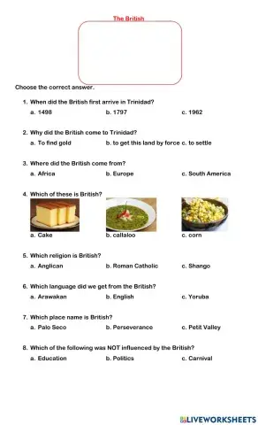 The British in Trinidad