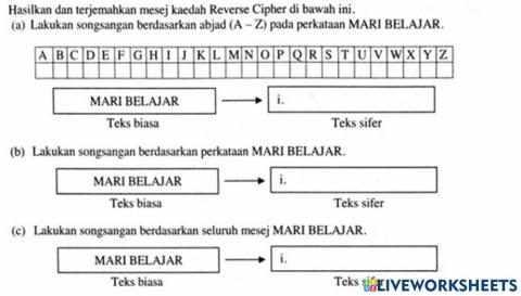 Reverse cipher