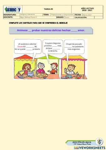 Conjunciones y preposiciones