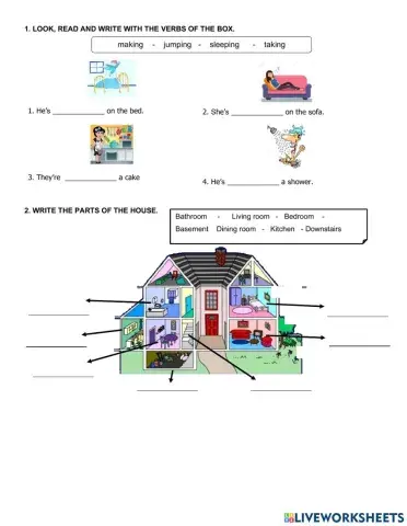 Parts of the house-Activities