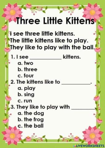 The three little Kitten