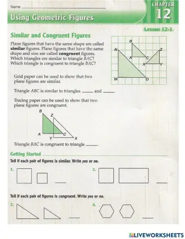 Similar and Congruent
