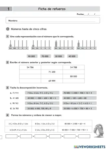 Recordando ando:Números de hasta cinco cifras