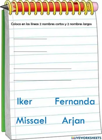 Nombres largos y cortos