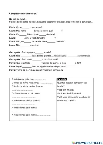 Verbos regulares e irregulares