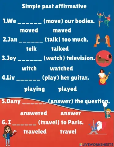 Simple past Affirmartive