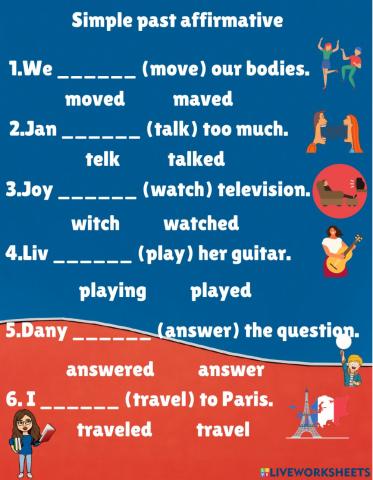 Simple past Affirmartive