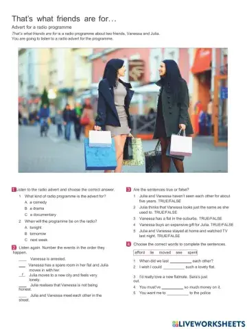 Listening B1: Friends