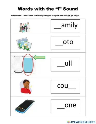 Words with the -f- Sound