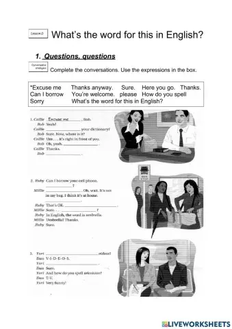 Touchstone 1 Workbook Course 1 Unit 2 Lesson D