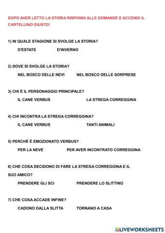 Comprensione del testo