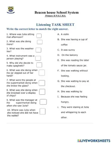 Listening Comprehension