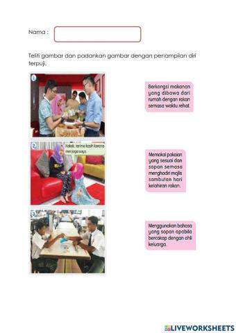 Pendidikan moral - Penampilan diri terpuji