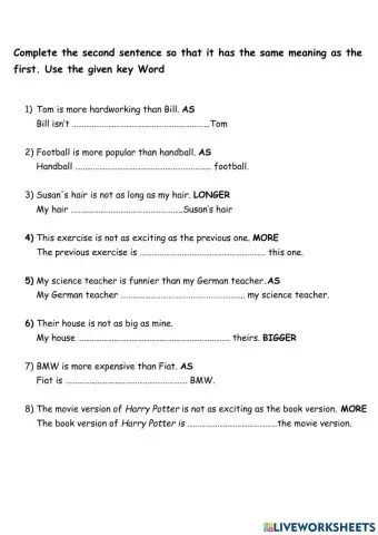 Rewrite comparison Study-1