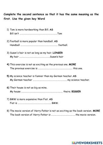 Rewrite comparison Study-1
