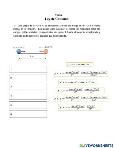 Ley de coulomb
