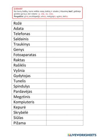 Vienaskaita ir daugiskaita
