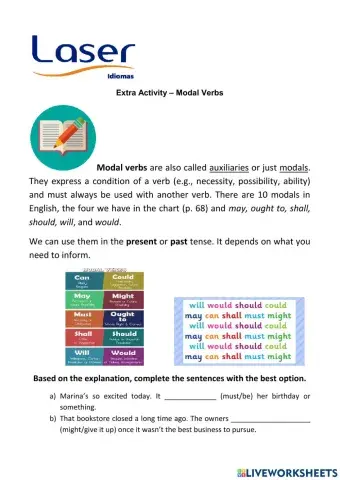 Modal Verbs - past x present