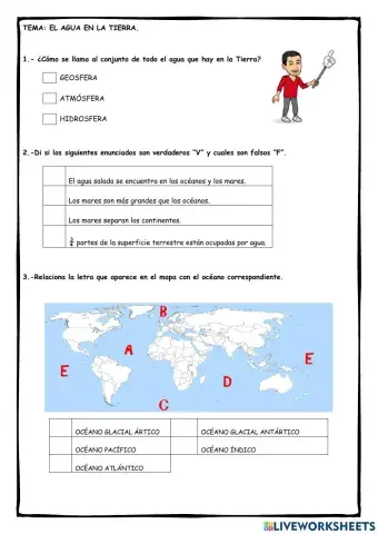 Ficha 2: El agua en la Tierra