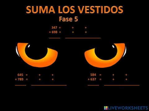 Suma vestidos fase 5