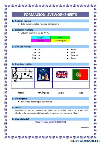 FORMACIÓN LIVEWORKSHEETS