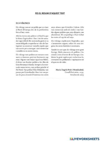 Resum text vikings