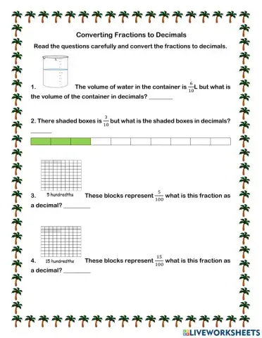 Converting Fractions to Decimals III