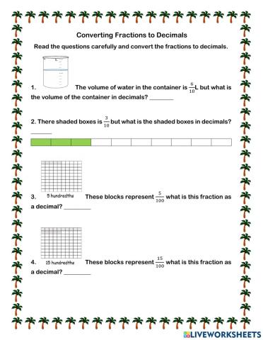 Converting Fractions to Decimals III