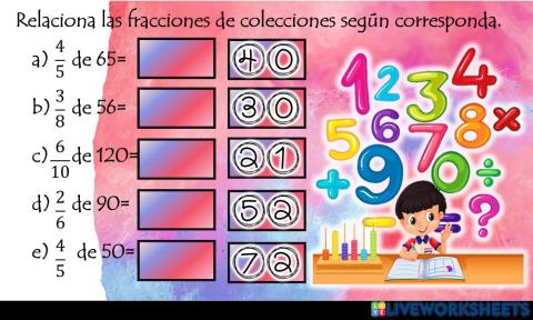 Fracciones de colecciones