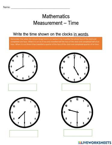 Measurment - time