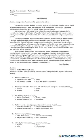 Reading Comprehension