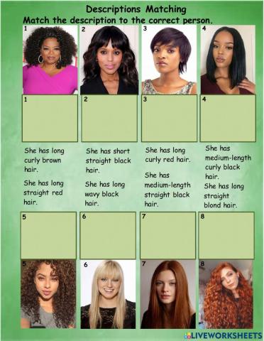 Descriptions Matching