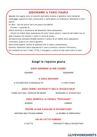 Giochiamo a farci paura
