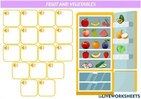 Food and vegetables - fridge