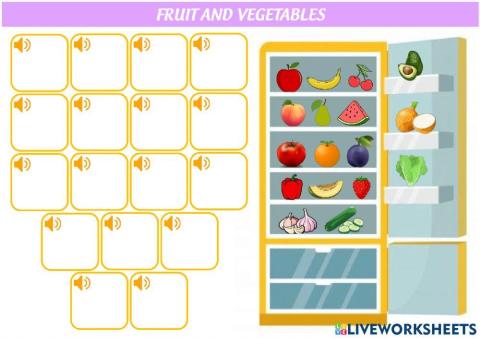 Food and vegetables - fridge