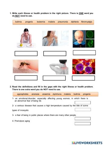 Unit 10. Health problems & illnesses