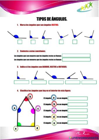 Tipos de ángulos