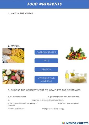 Food nutrients