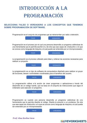 Introduccion a la programacion