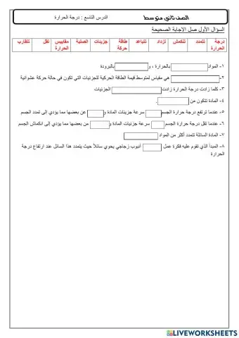 درجة الحرارة