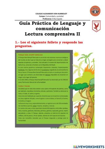 Comprension lectora ii